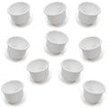 Red Hound Auto 10 Cup Holders Plastic Pocket Recessed Insert Universal with Drain for Boat RV Car Truck Marine Pontoon Motorhome Camper Drop In White 3-1/2 Unit I.D. & 4-1/8 Centimeter O.D.