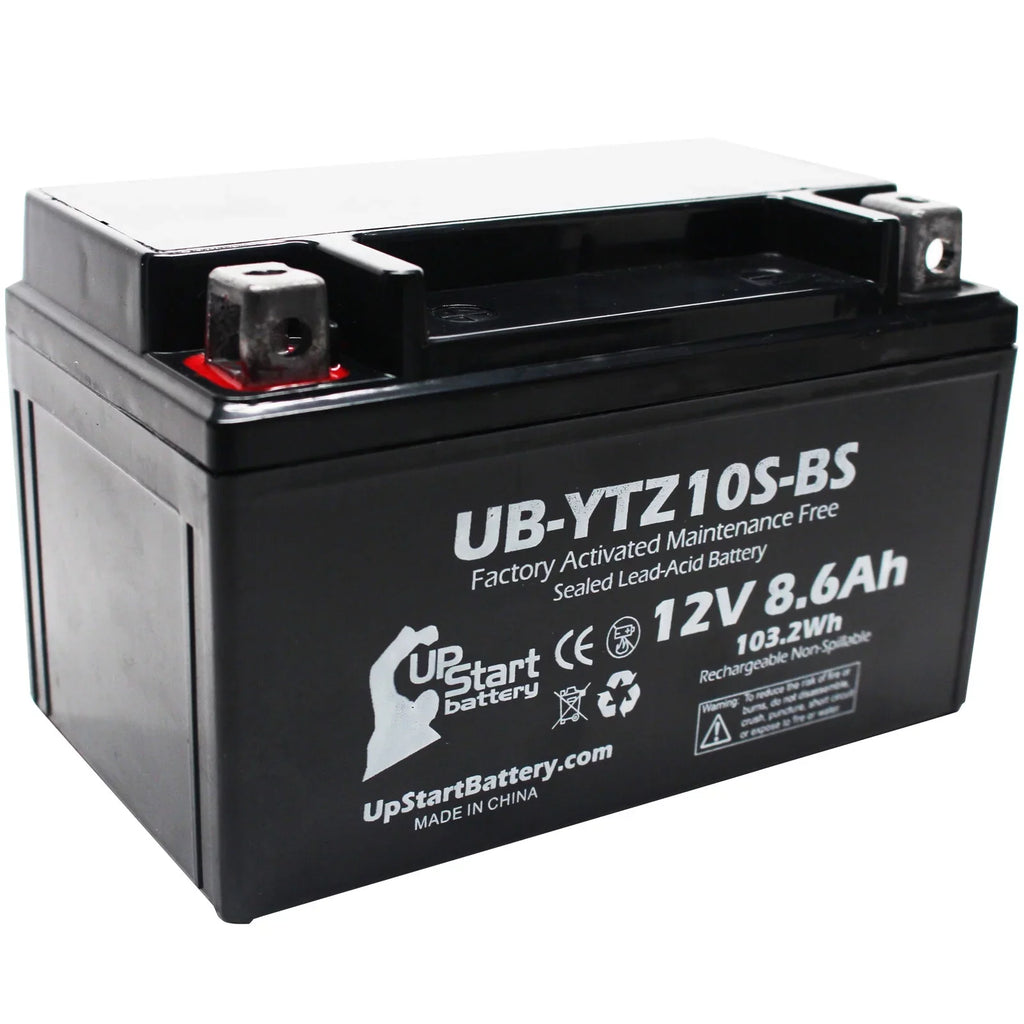 5-Pack UpStart Battery Replacement for 2010 Yamaha YFM35R Raptor 350CC Factory Activated, Maintenance Free, ATV Battery - 12V, 8.6Ah, UB-YTZ10S-BS