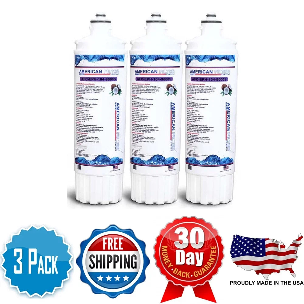 AFC Brand , Water Filters , Model # AFC-EPH-104-9000S , Compatible with Everpure® EV9262-70 - 3 Pack - Made in U.S.A.
