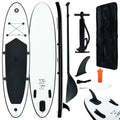 Buyweek Inflatable Stand up Paddle Board Set Charcoal and White