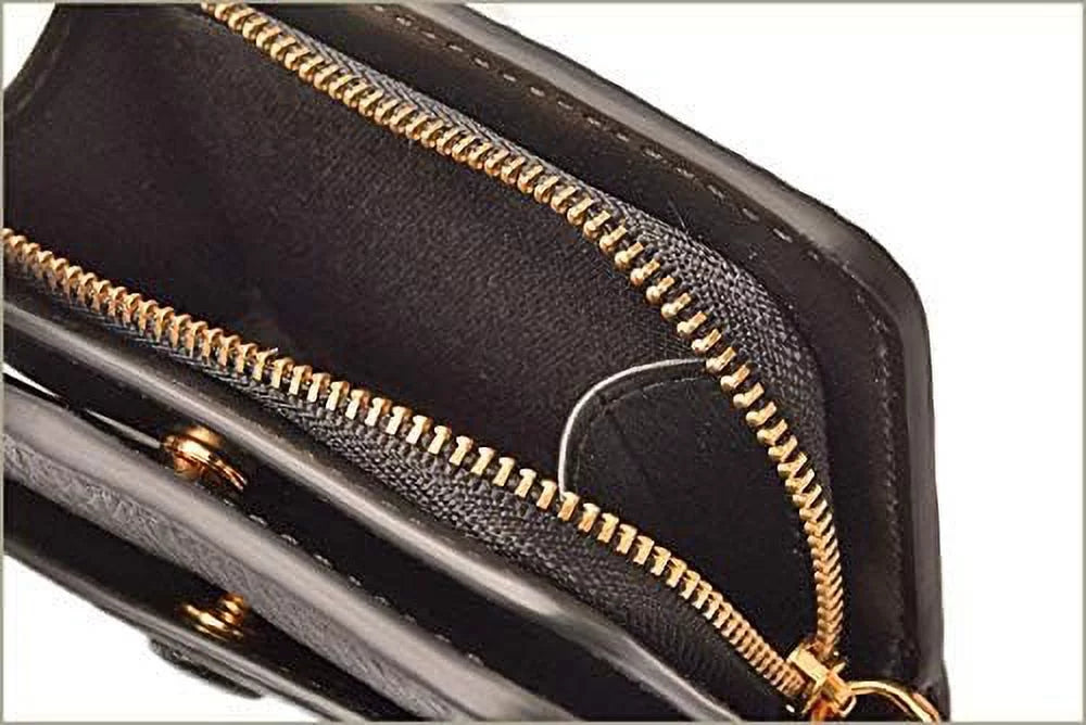 Marc Jacobs M0014215 Onyx Leather Mini Empire City Women's Compact Leather Wallet