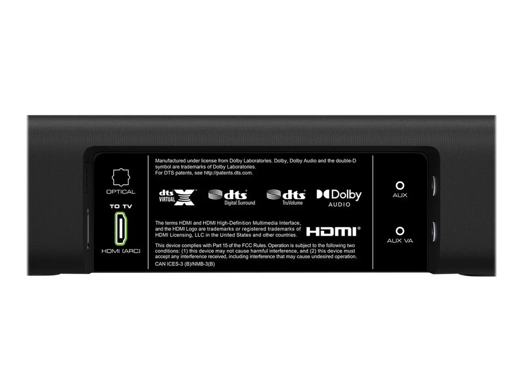 VIZIO V51-H6 - V-Series - sound bar system - for home theater - 5.1-channel - wireless - Bluetooth