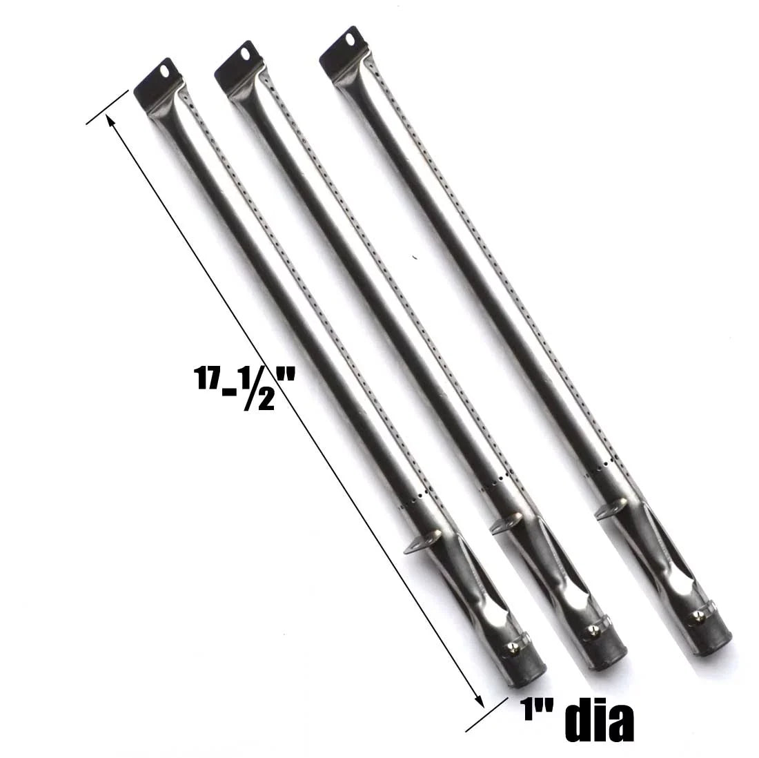 Replacement Grill Burner for Grill Chef GC616, GC816, Brinkmann 855-4624-S, Gas Models, 3-Pack