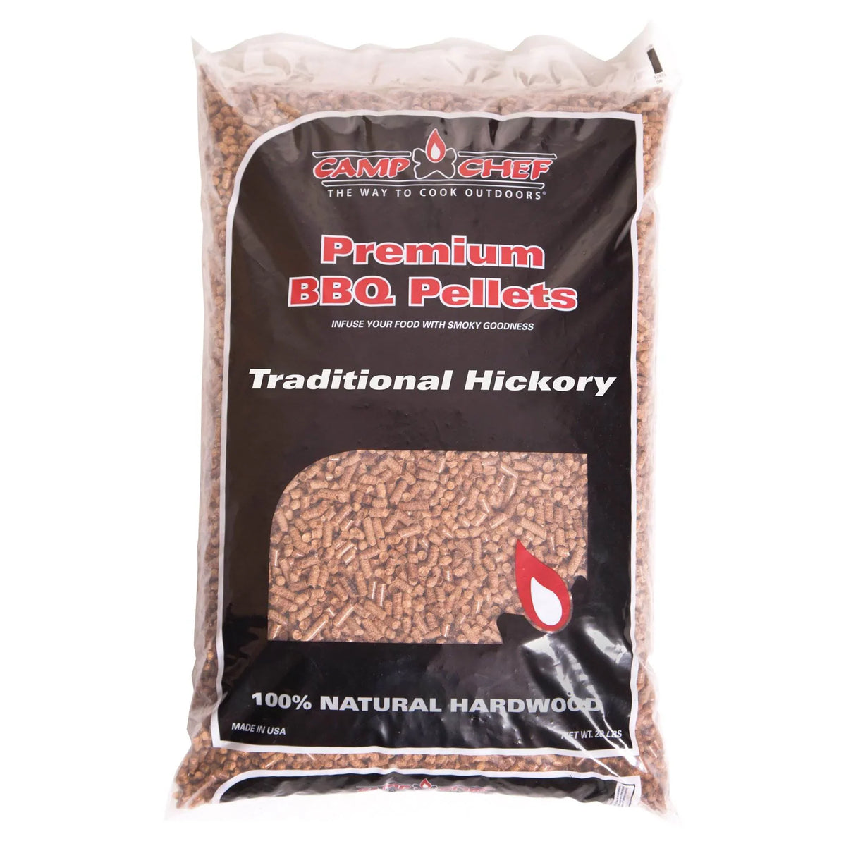 Camp Chef Smoker Grill Premium Hickory BBQ Hardwood Pellets, 20 lbs (2 Pack)