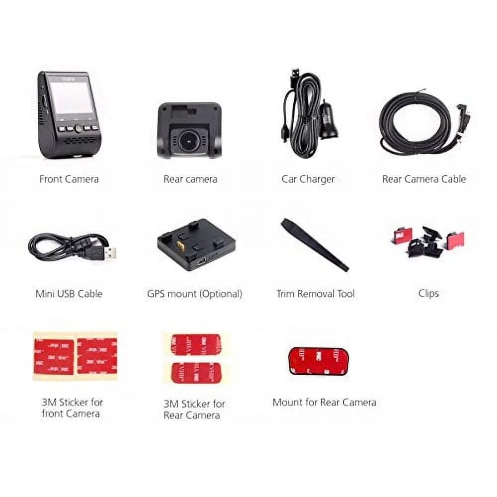 VIOFO A129 Duo 2-Channel Full HD 1080p 30fps Car Dash Camera with GPS Logger