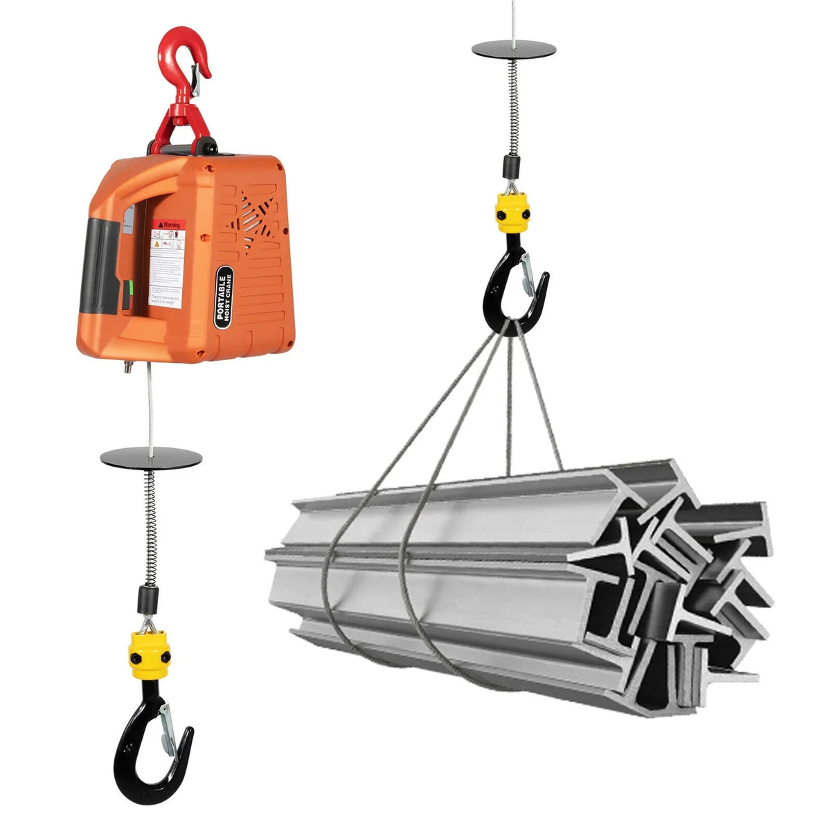 Portable 3-in-1 Electric Inch 300kg/660 lbs Hoist Unit Crane Lift W/ Remote