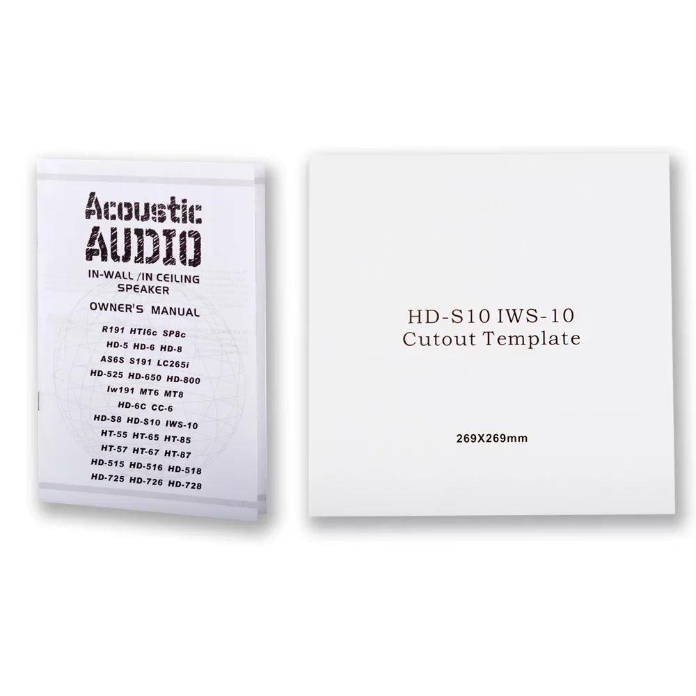 Acoustic Audio HD-S10 Flush Mount Subwoofers with 10" Speaker and Amps 4 Pack