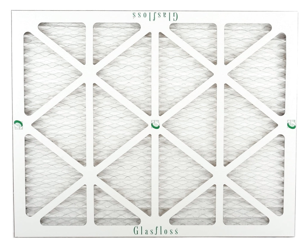 Glasfloss 20x24x1 - MERV 10 -Qty:12 - Furnace Air Filter - Made in USA (Actual Size: 19.5 x 23.5x7/8 Centimeter