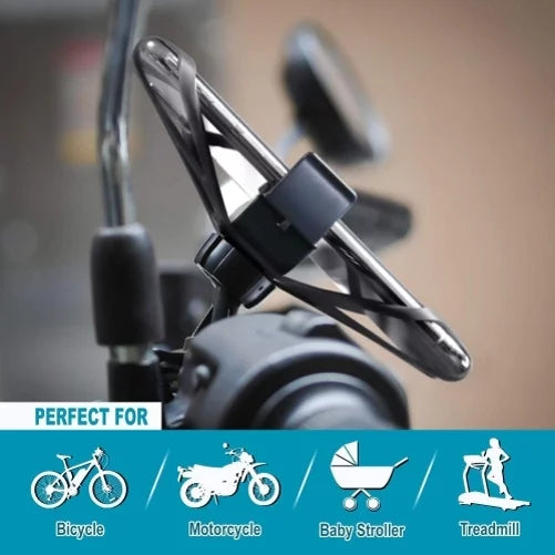 Bicycle Mount Handlebar Silicone Holder Bike Non-Slip Strap Shockproof P3J for Doro 824 SmartEasy - Essential Phone (PH-1) - Google Pixel XL 5 4a 4 XL 3a XL 3 XL 2 XL - HTC U11 U12 Plus