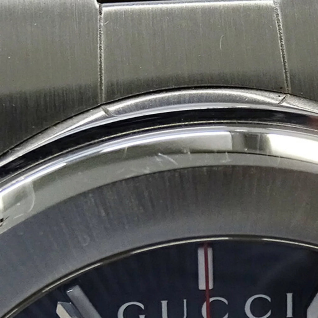 Used Gucci GUCCI watch men's G chrono date quartz stainless steel SS 101M YA101309 silver Charcoal