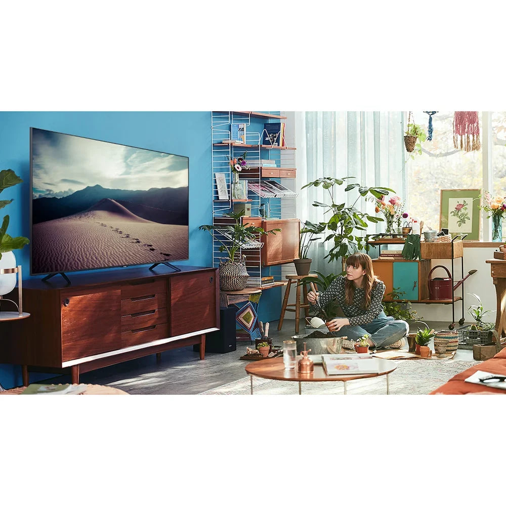 Samsung Unit UN65TU8000 4K Ultra HD Smart LED TV (2020 Model) Crystal Processing 4K Bundle with TaskRabbit Installation Services + Deco Gear Wall Mount + HDMI Cables + Surge Adapter