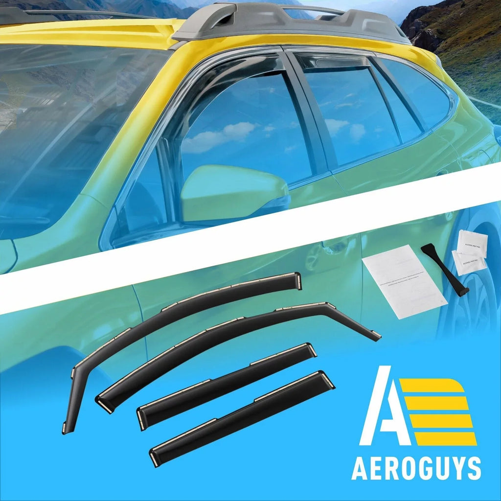 AEROGUYS In-Channel Window Deflectors Extra Durable Window Visors Rain Guards Fit for Subaru Outback 2020-2024, Sun Visors, Wind Deflectors, Vent Visors, Car Accessories - 4pcs. AG0268