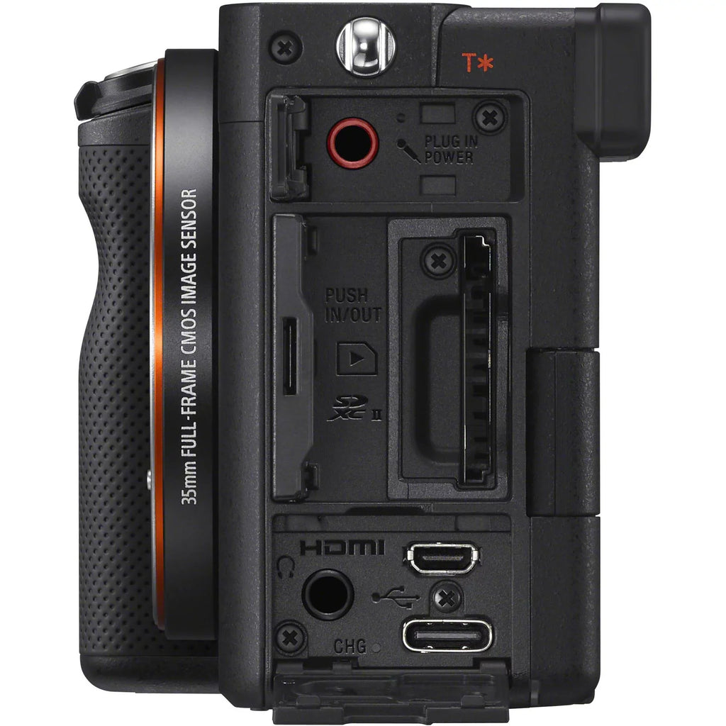 Sony Alpha a7C Mirrorless Digital Camera (Body Only, Dark with Essential Accessory Bundle - Includes: SanDisk Extreme PRO 64GB Memory Card, 2x Seller Supplied Replacement FZ100 Batteries & More