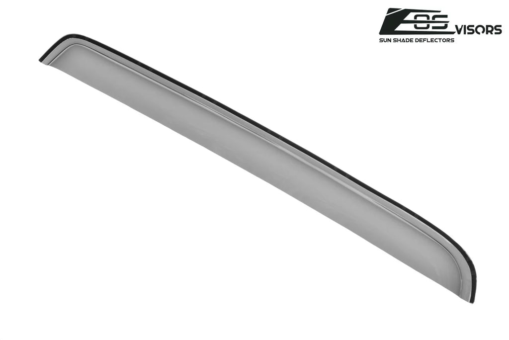 Extreme Online Store Fits ALL 2014-2018 Chevrolet Silverado 1500 Crew Cab Models | EOS Visors IN-CHANNEL Style SMOKE TINTED Side Vents Window Deflectors Rain Guards
