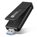 CELECTIGO AX5400 802.11AX WiFi 6E USB 3.0 WiFi Adapter ,for PC Laptop Tri Band 6GHz/5GHz/2.4GHz, WPA3, Wireless USB WiFi Dongle Network Adapter,Only Compatible with Windows 11/10, Driver Charcoal