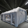 Miumaeov Inflatable Spray Paint Tent Built-in Blower Mobile Portable Giant Paint Spray Booth with Air Filter System and Transparent Polyvinyl Windows Inflatable Spray Paint Booth 26x13x10ft
