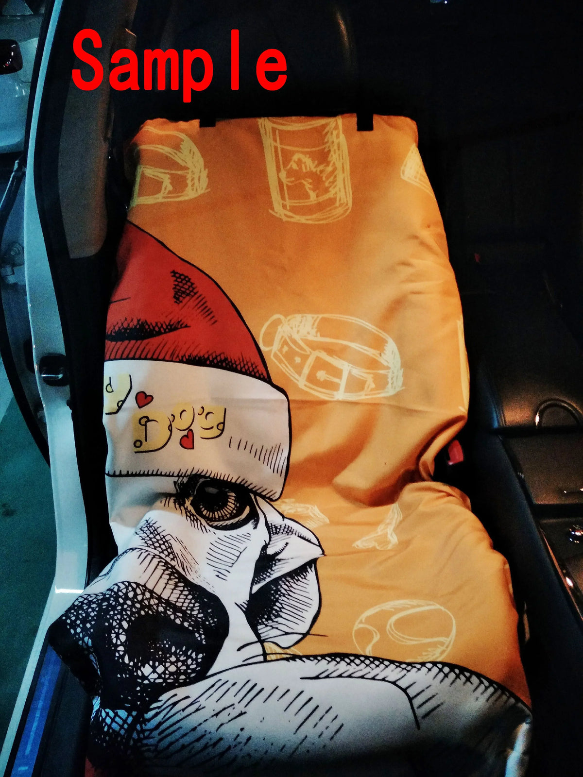 GCKG Wallpaper Stars Flowers Heart Emotions Colorful Pet Car Seat Cover Dog Car Seat Mat Hammock Cargo Mat Trunk Mat For Cars Trucks and SUV 54x60 Centimeter