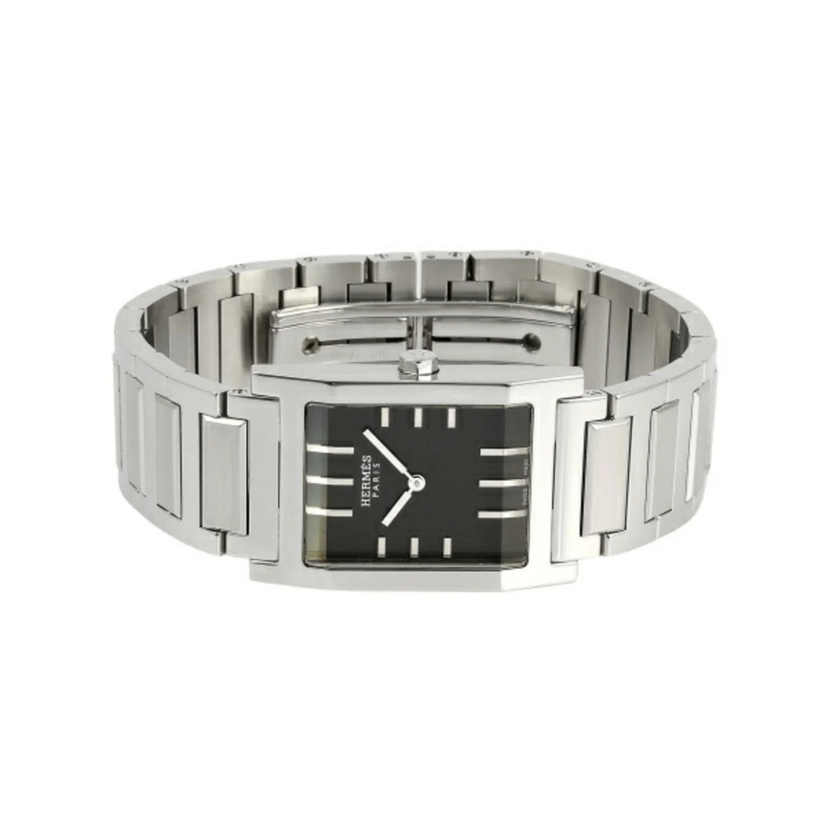 Pre-Owned Hermes Tandem TA1.710 Onyx Dial Watch Ladies (Good)