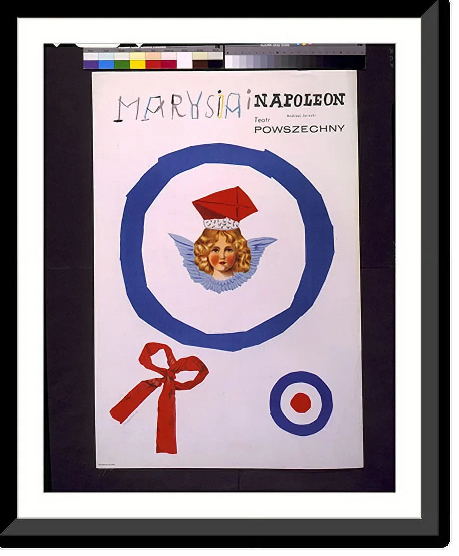 Historic Framed Print, Marysia i Napoleon [by] Andrzej Jarecki [at the] Teatr Powszechny.Tomaszewski., 17-7/8" x 21-7/8"