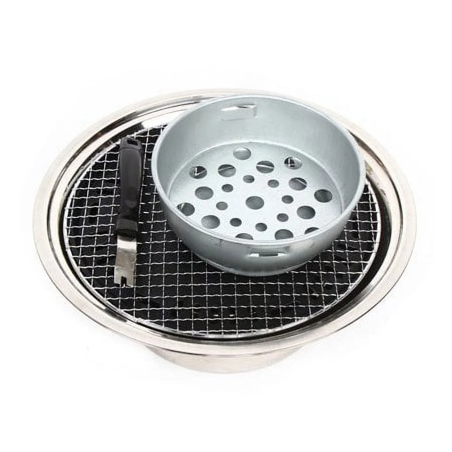 Japanese Korean Stainless Hibachi BBQ Picnic Table Grill Barbecue Stove Cooker