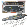 31 Centimeter Toy Aircraft Carrier with Sound Effects Military Vehicles and 6 Drones