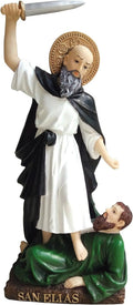 Saint St Elijah San Santo Elias Statue Religious Figurine Religious (6 Inch White)