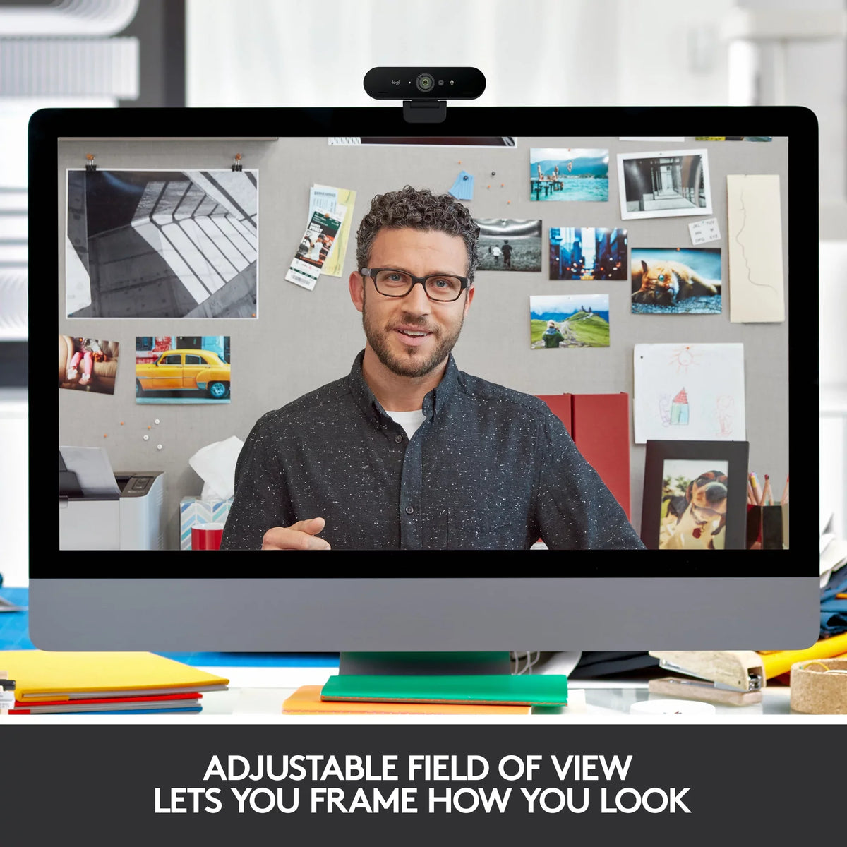 Logitech 4K Pro Webcam with HDR and Noise-Canceling Mics, Onyx