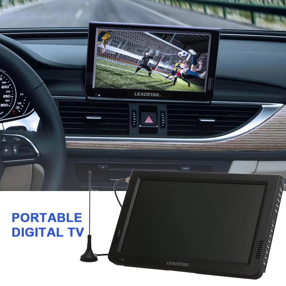 LEADSTAR 10 Centimeter Portable Digital ATSC TFT Screen Freeview LED TV Video Player for , USB Card Support