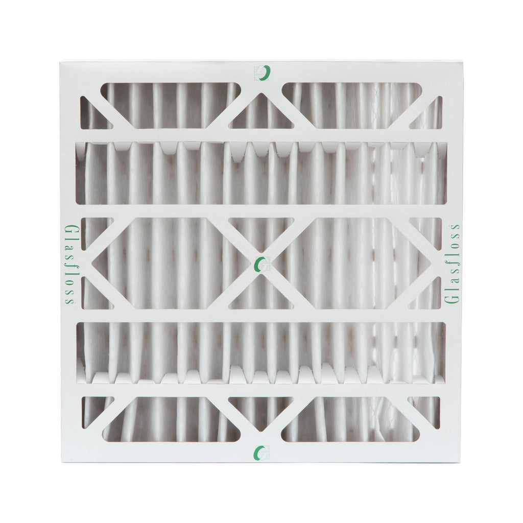 6 Pack of 24x24x4 MERV 10 Pleated 4" Centimeter Air Filters by Glasfloss. Actual Size: 23-3/8 x 23-3/8 x 3-3/4