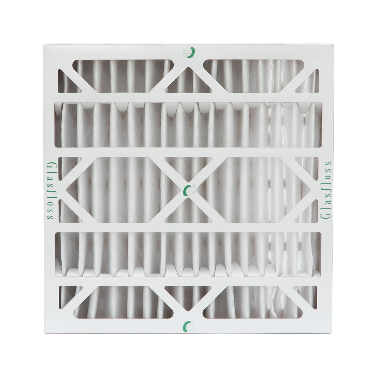 6 Pack of 24x24x4 MERV 10 Pleated 4" Centimeter Air Filters by Glasfloss. Actual Size: 23-3/8 x 23-3/8 x 3-3/4
