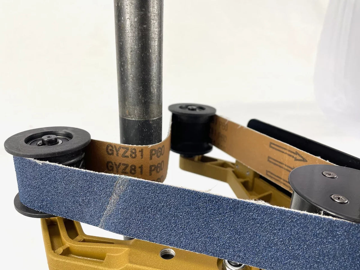 BLUEROCK 40A & 3M™ Scotch-Brite™ 15 Belts Package Deal Pipe Polisher Grinder Sander (Belts fit Metabo)