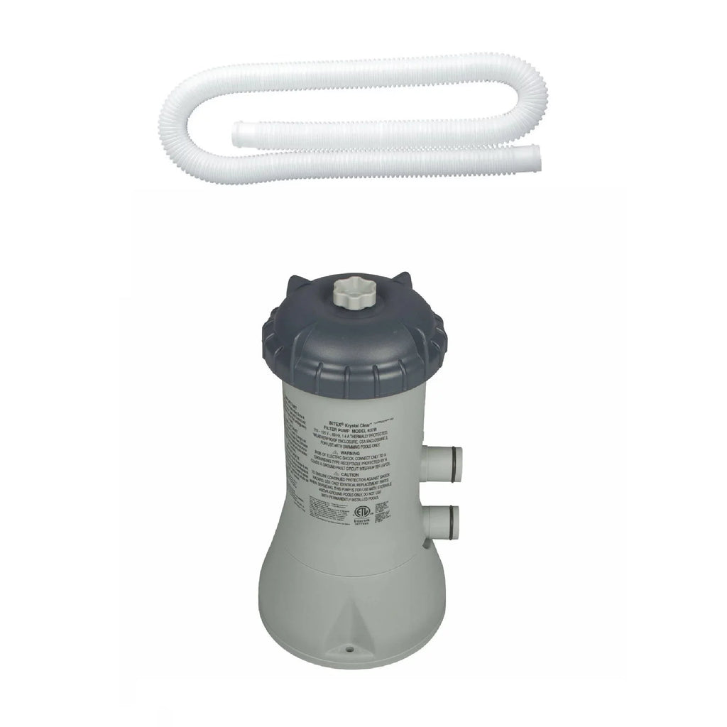 Intex 1.25In Measurement Pool Pump Replacement Hose & Intex 1000 GPH Pool Filter