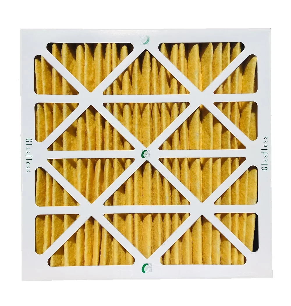 3 Pack of 16x16x2 MERV 11 Pleated 2" Centimeter Air Filters by Glasfloss. Actual Size: 15-1/2 x 15-1/2 x 1-3/4