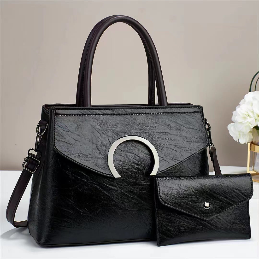 Junior Baobao Women's 2023 New European and American Handheld Women's Bag Fashion One Shoulder Women's Luggage Two Piece Set Mother Bag