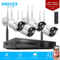 Dual Antennas 2K 3.0MP Wireless Security Camera System, Surveillance NVR Kits without Hard Drive, 4Pcs Outdoor WiFi Security Cameras