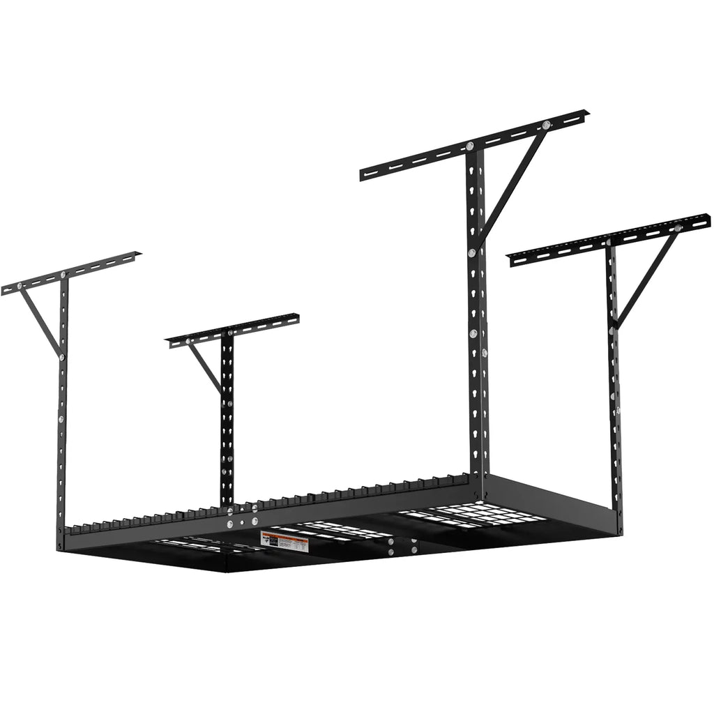 VEVOR Overhead Adjustable Garage Storage Rack 36x72in Ceiling Rack 550lbs Charcoal