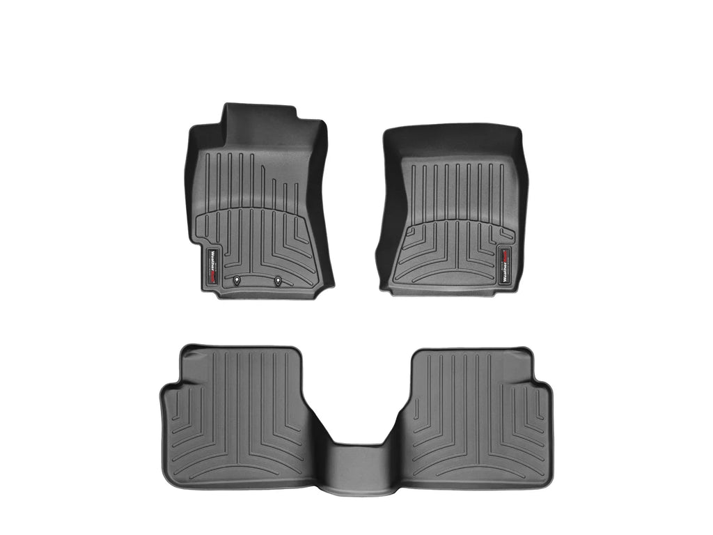 WeatherTech Custom Fit FloorLiners compatible with 2009-2013 Subaru Forester - 1st & 2nd Row, Onyx