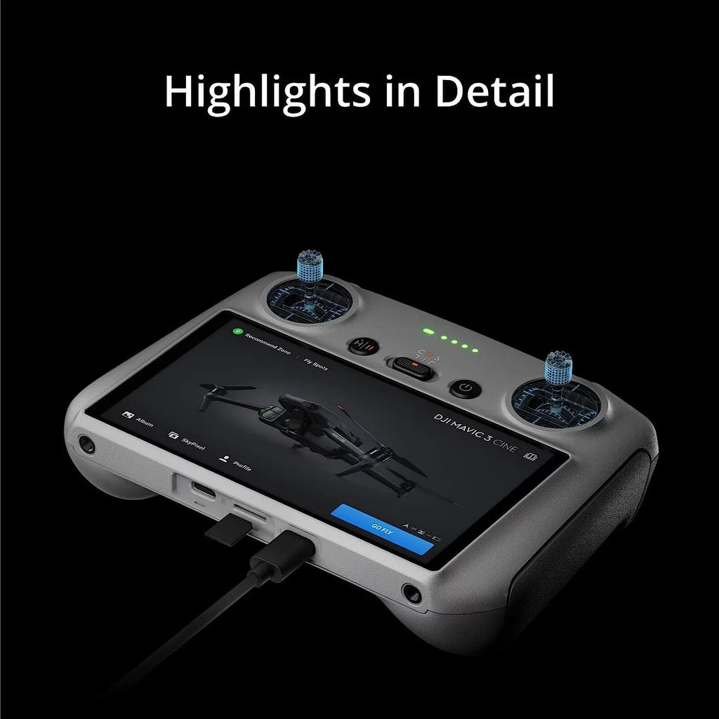 Restored DJI RC - Remote Controller for DJI Mini 3 Pro Mavic 3 Classic Mavic 3 & Cine Air 2S () (Refurbished)