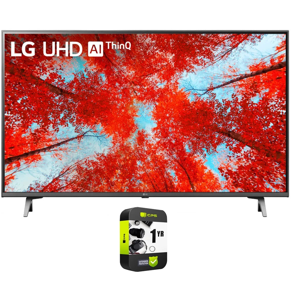 LG 50UQ9000PUD 50 Unit HDR 4K UHD LED TV 2022 Bundle with 1 YR CPS Enhanced Protection Pack