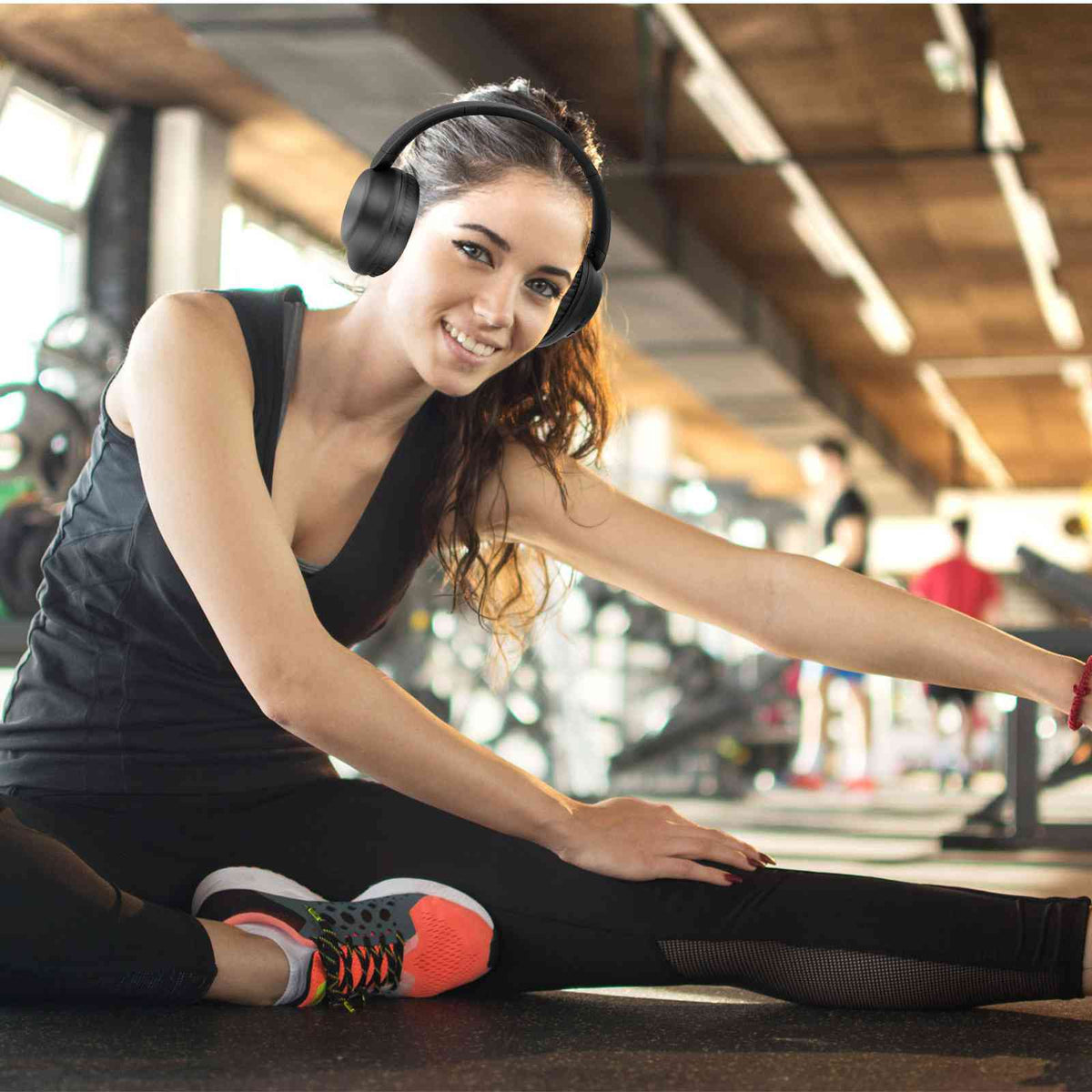 UrbanX Perfect Comfort 955 II Overhead Wireless Bluetooth Headphones For Nokia C1 Plus Noise-Cancelling, with – Midnight