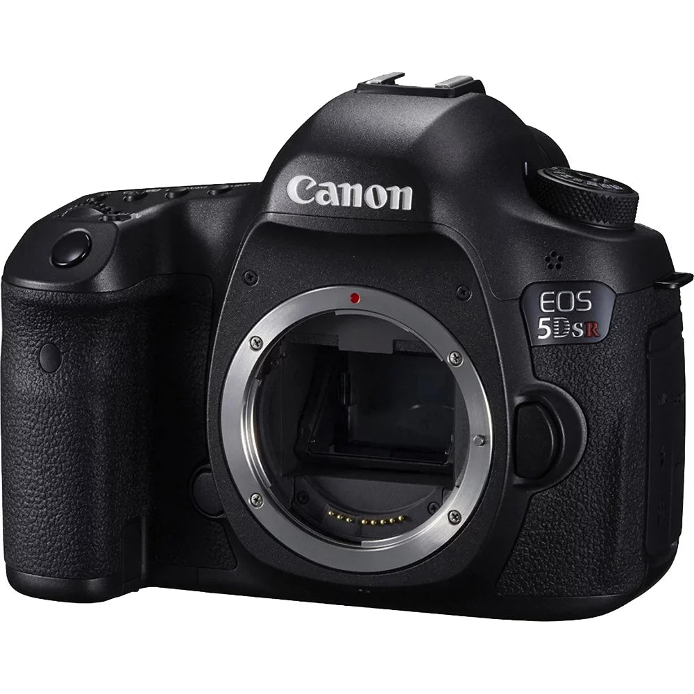 Canon EOS 5DS R 50.6MP Digital SLR Camera Telephoto Lens Bundle includes camera, 50mm telephoto lens, battery grip and micro fiber cloth