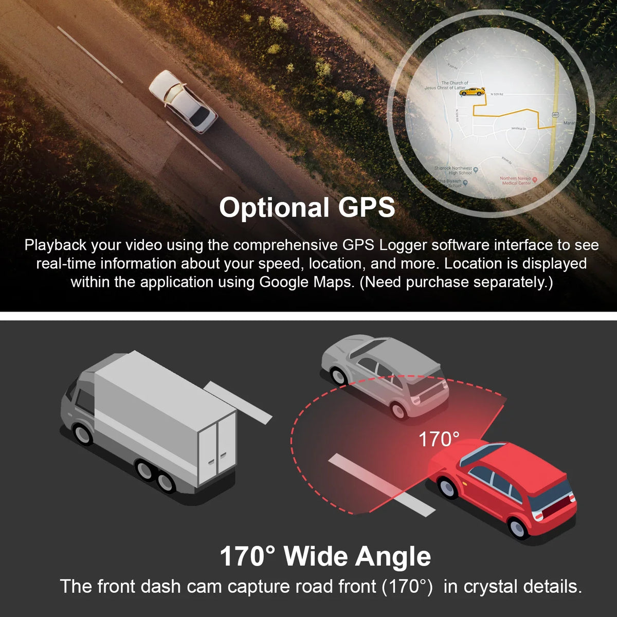 Rexing M1 PRO Dash cam 10" 2K Front and Rear Mirror