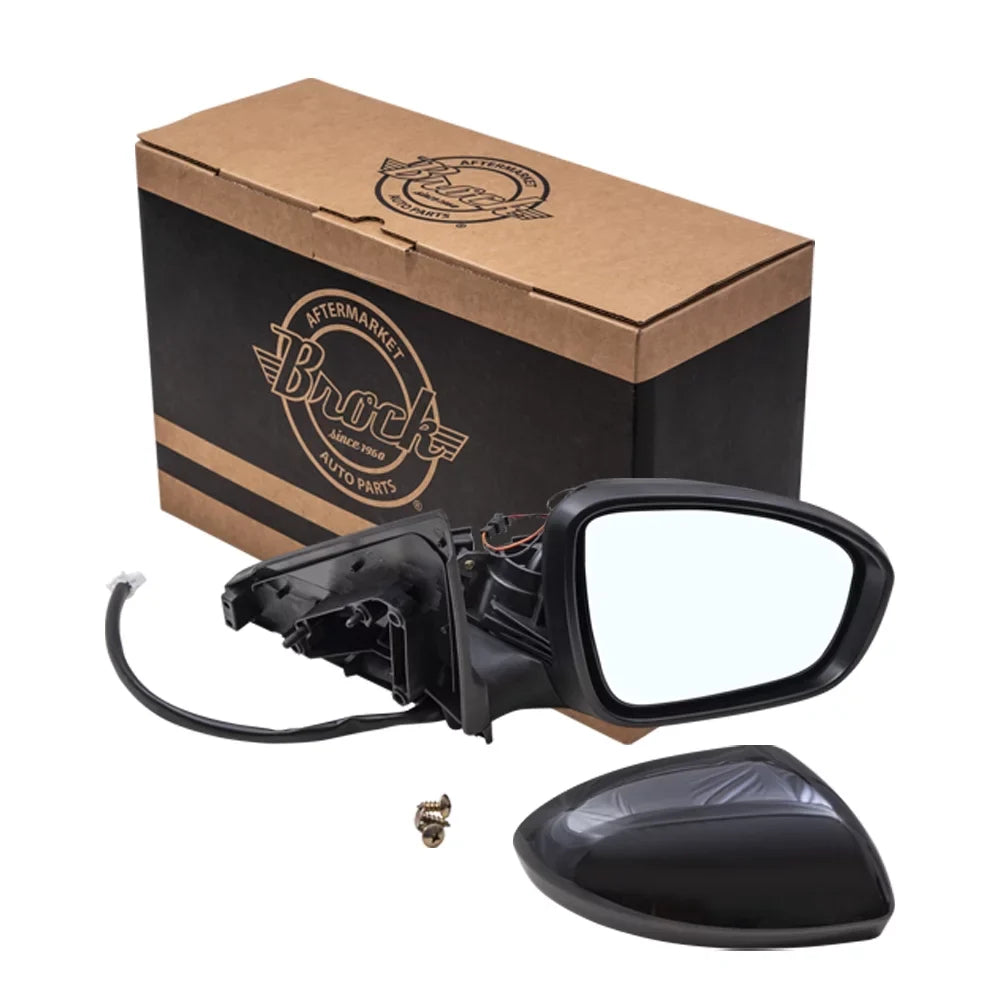Brock Aftermarket Replacement Passenger Right Power Mirror With Heat-Signal-Camera Paint To Match Midnight Compatible With 2020-2021 Nissan Sentra