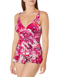 $144 Profile by Gottex Women's Escape in Bali D Cup Swimdress Size 6D