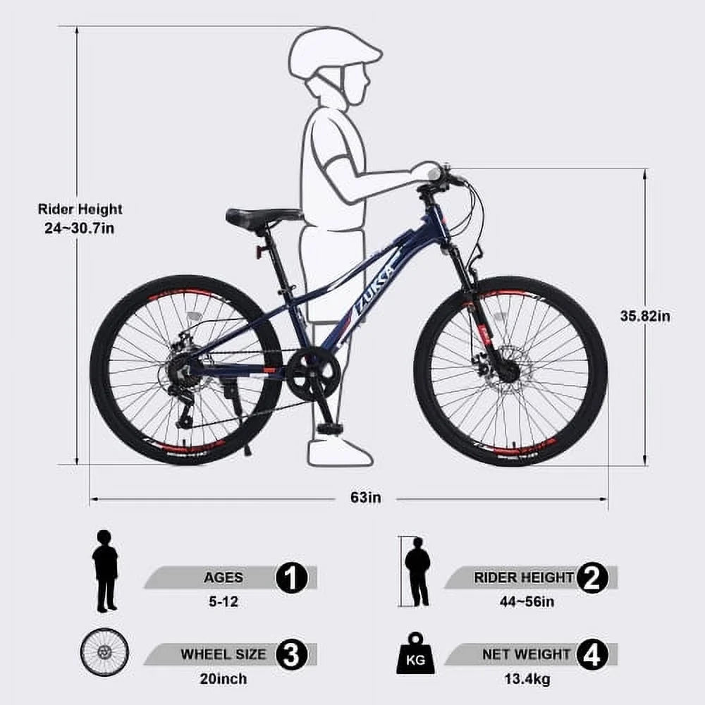 Mountain Bike for Girls and Boys Mountain 24 Unit shimano 7-Speed bike
