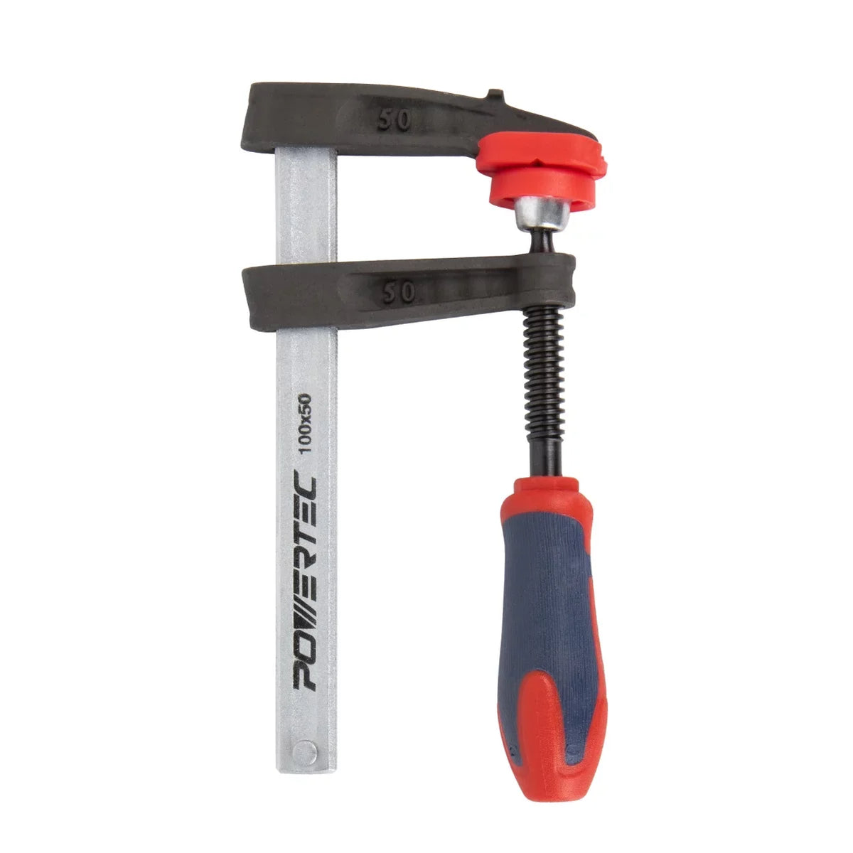 POWERTEC 4PK Inch F Clamp Heavy Duty F Style Bar Clamps for Woodworking, 330 lb Capacity each (71591-P2)