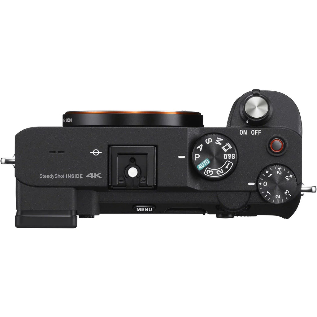 Sony Alpha a7C Mirrorless Digital Camera (Body Only, Dark with Essential Accessory Bundle - Includes: SanDisk Extreme PRO 64GB Memory Card, 2x Seller Supplied Replacement FZ100 Batteries & More