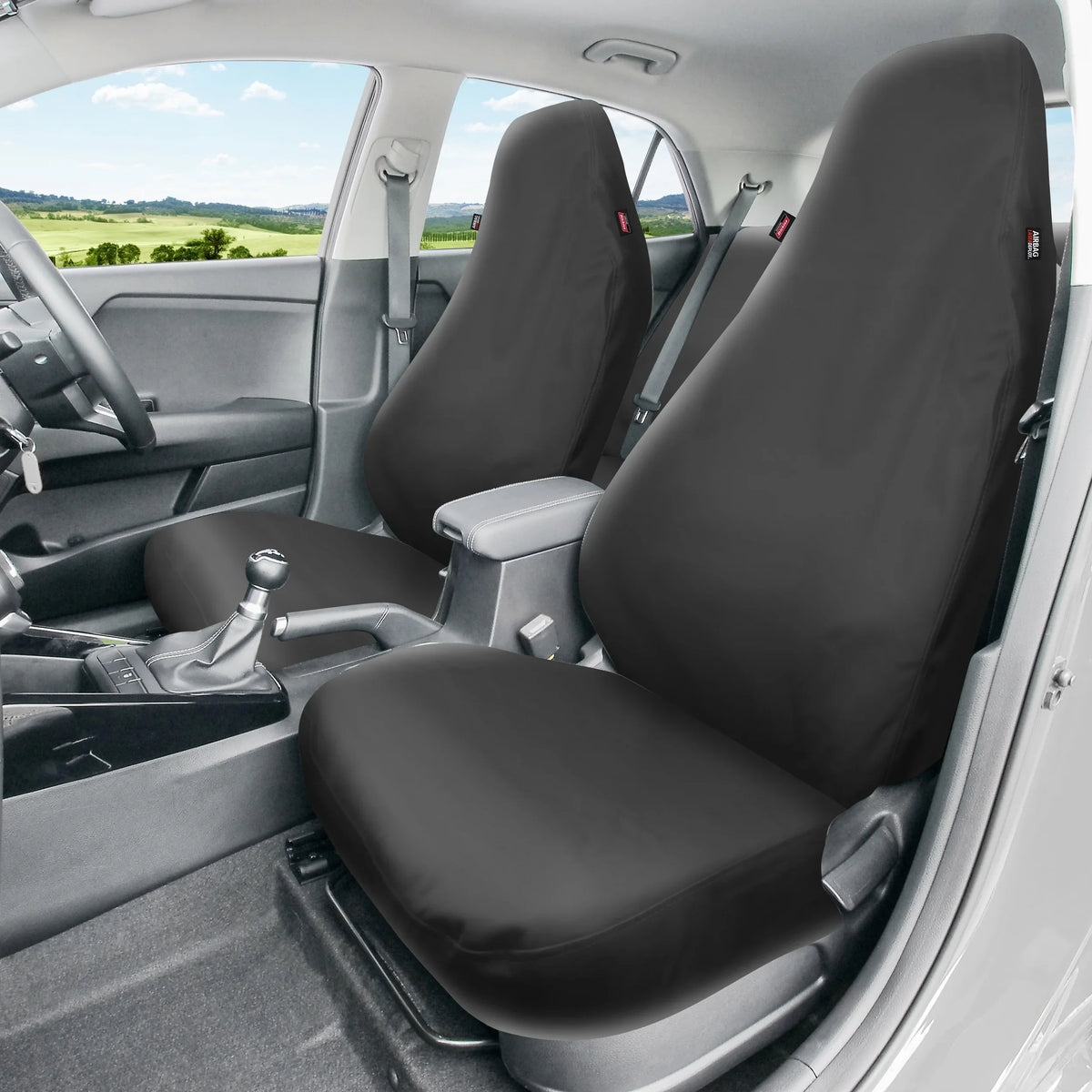 Genuine Dickies Full Vehicle Heavy Duty Polyester Car Seat Covers Onyx