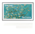 SAMSUNG Inch Class QLED 4K LS03B Series The Frame Quantum HDR Smart TV with a SAMSUNG 85” The Frame Customizable Bezel for TV, Modern White, VG-SCFA85WTBZA (2022)