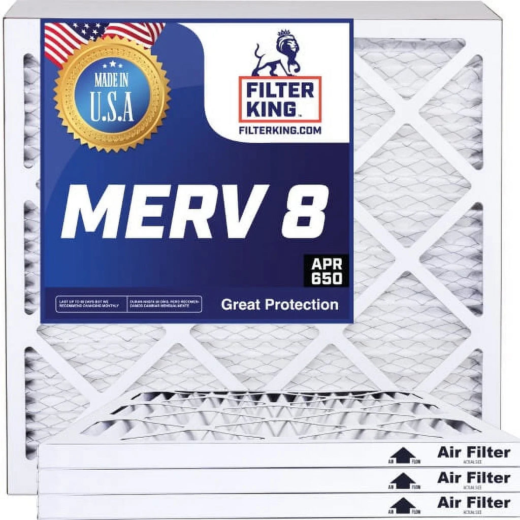 Filter King 29x63.5x1 Air Filter | 4-PACK | MERV 8 HVAC Pleated A/C Furnace Filters | MADE IN USA | Actual Size: 29 x 63.5 x .75"